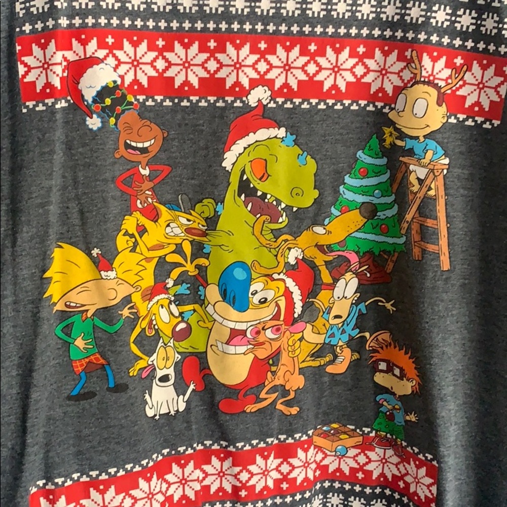 T-shirt 2xl Nickelodeon Christmas theme